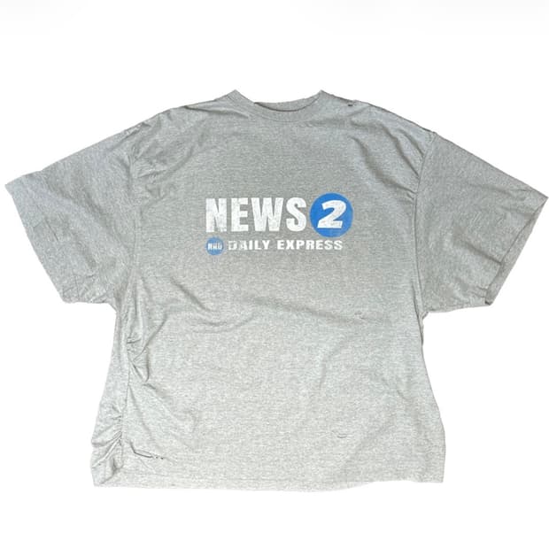 논노드 뉴스 그레이 반팔 1사이즈