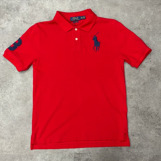 폴로 랄프로렌 빅포니 레드 반팔 카라티