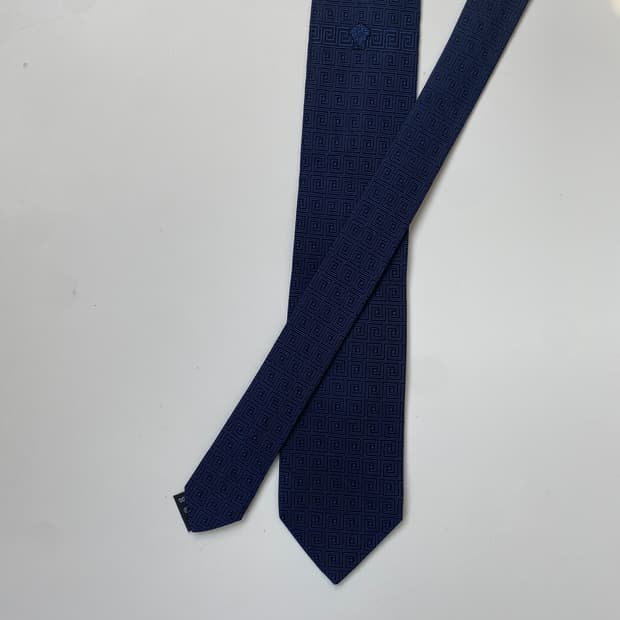 Versace 베르사체 정품 명품 심플로고 넥타이 7.8cm