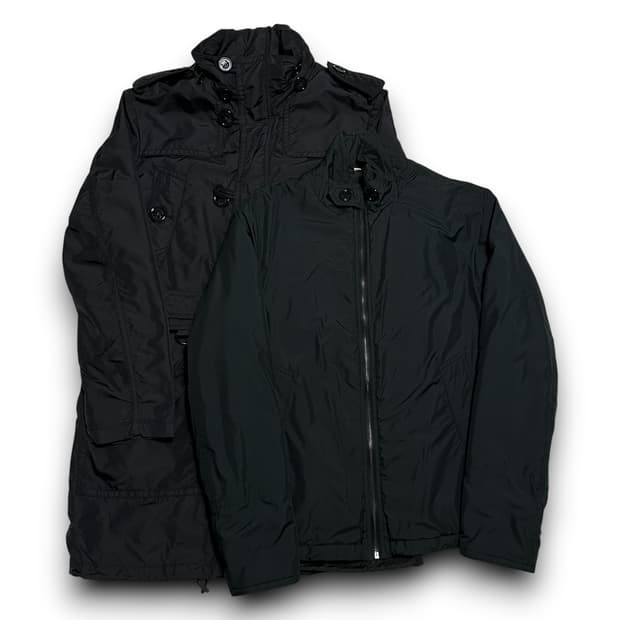 Burberry 런던 내피 외피 분리 유틸리티 블랙 자켓