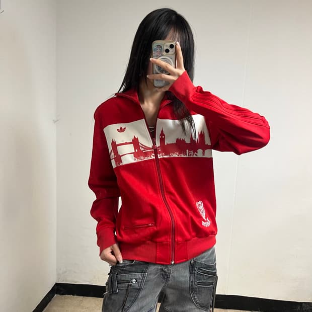 Adidas Red London Track Jacket