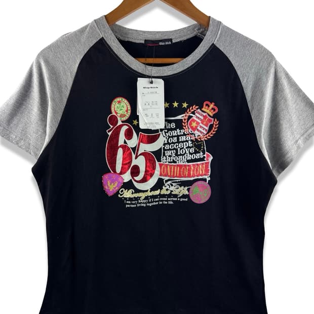 JPN Y2K 키치 나그랑 티셔츠2890