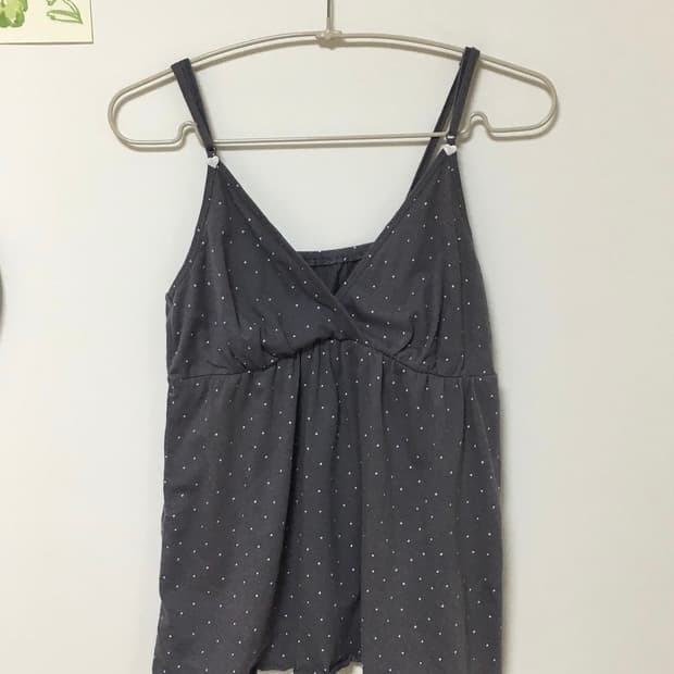 dot sleeveless 도트 나시