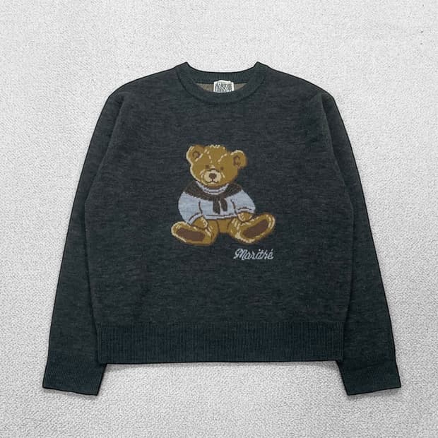 마리떼프랑소와저버 두들 베어 라운드 니트 