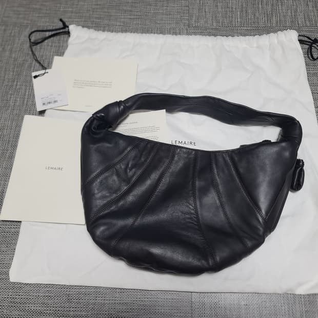 르메르 크루아상 포춘백 나파레더 라지 다크초콜릿 숄더백