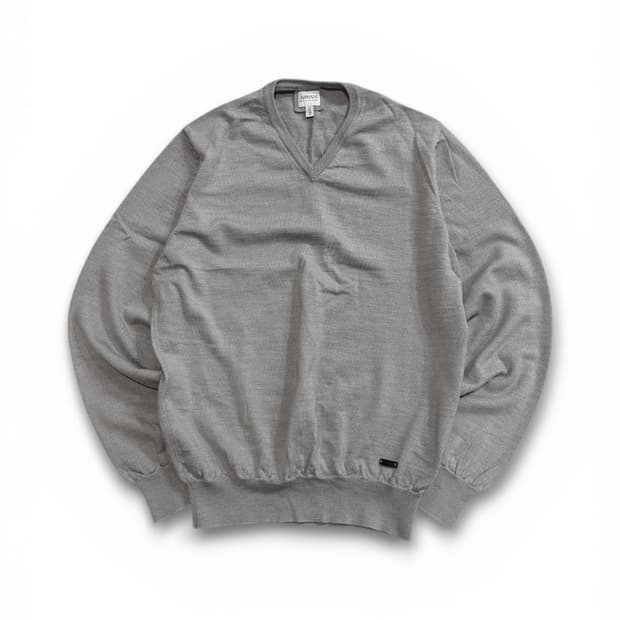 아르마니 꼴레지오니 브이넥 양모 니트