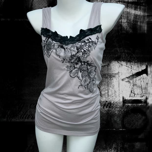 flower lace sleevess shirt