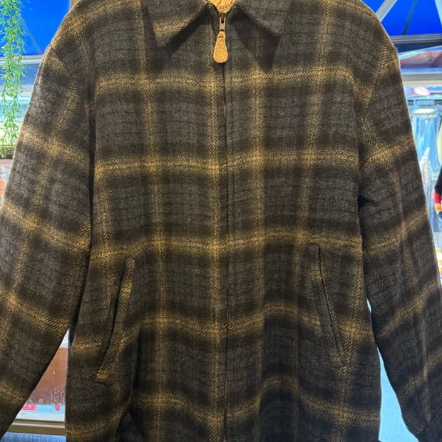 울리치 빈티지 체크 울 자켓