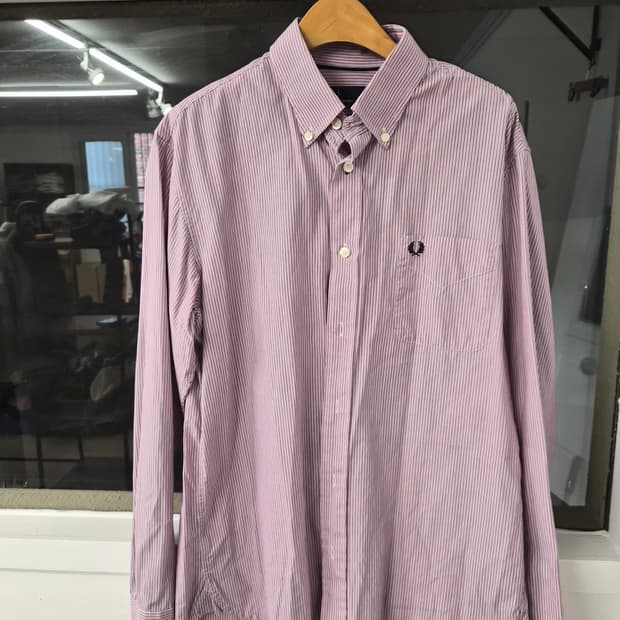 M) 프레드페리 스트라이프 셔츠 팝니다
