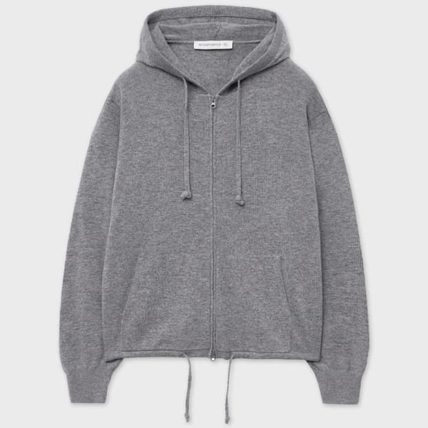 인템포무드 / 라이트 이너 니트 후디 (그레이) / L