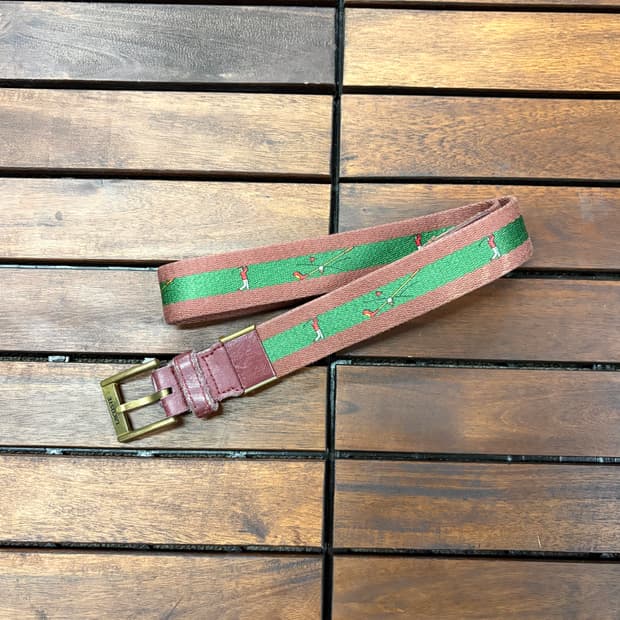 90s 라코스테 빈티지 골프 벨트