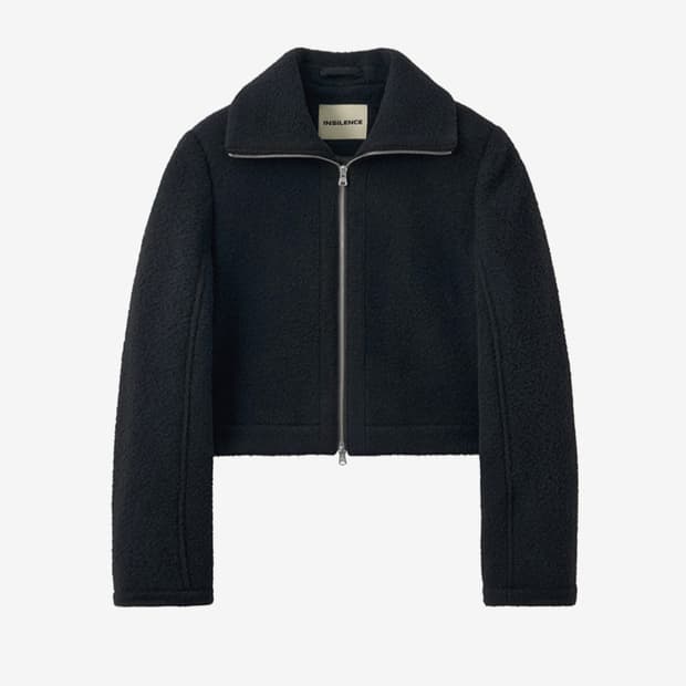 인사일런스우먼 부클 집업 자켓