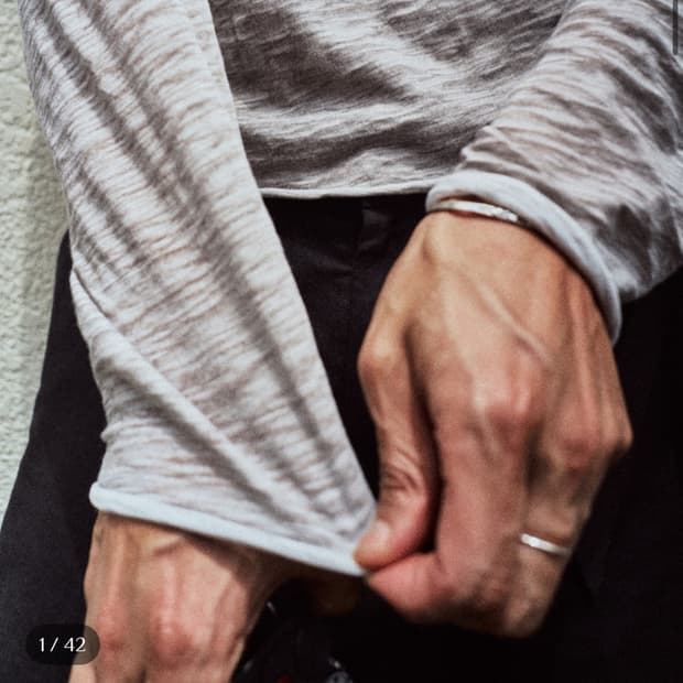 모노프리베 textured roll long sleeve