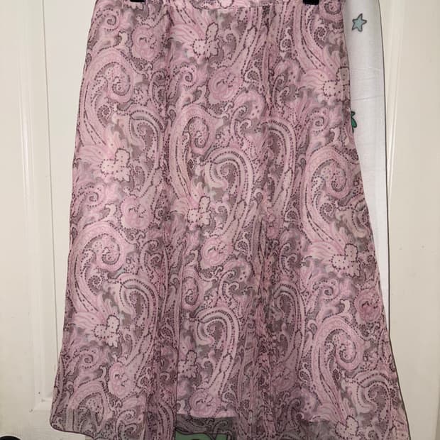 빈티지 그런지 모리 페어리 미디 스커트