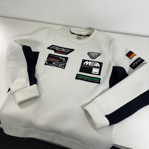 95 M 다이나핏 크림아이보리 팀독일 플리스맨투맨