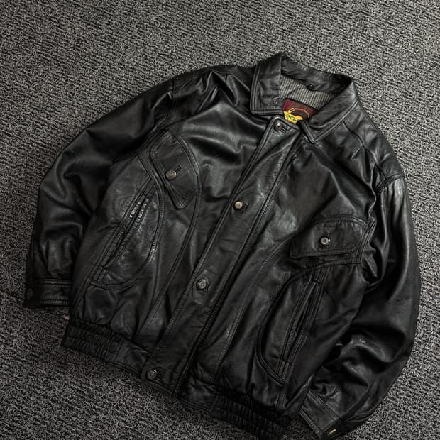 RAPIDO 아카이브 램스킨 봄버 레더 자켓 1763