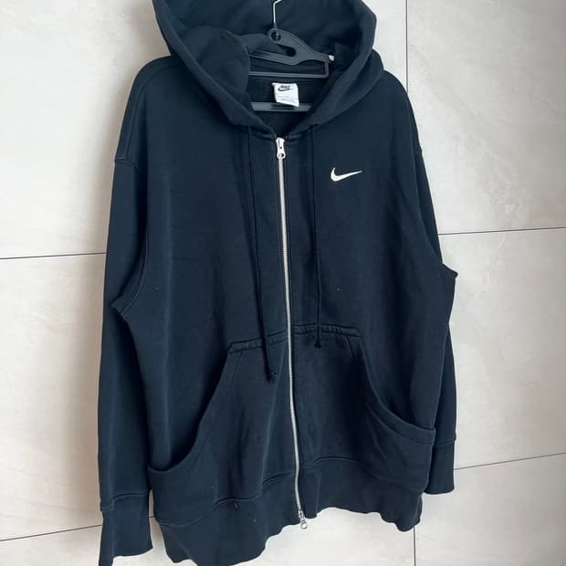 나이키 스우시 후드집업 블랙 (S) 