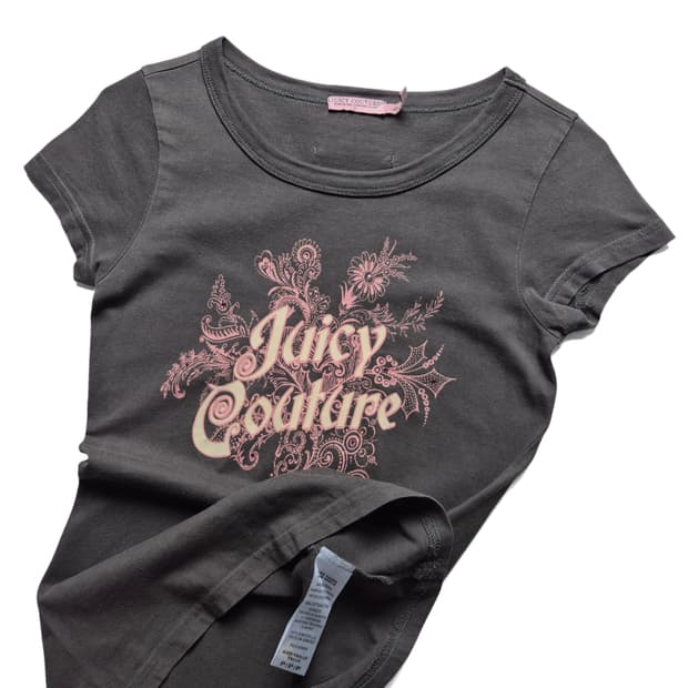 [XS] 쥬시꾸뛰르 로고 반팔티셔츠 y2k