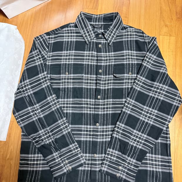[새상품] 크롬하츠 체크 셔츠 XL