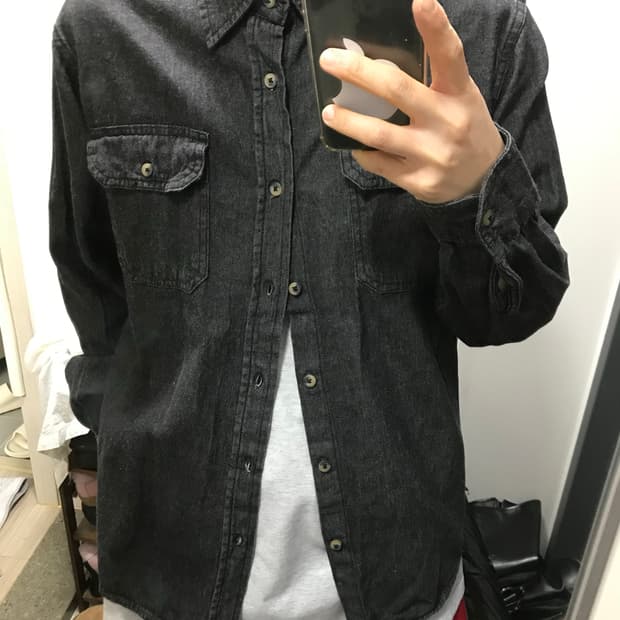 랭글러 흑청셔츠