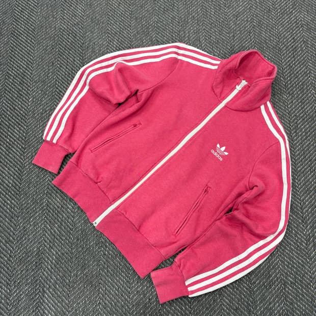 아디다스 집업 핑크