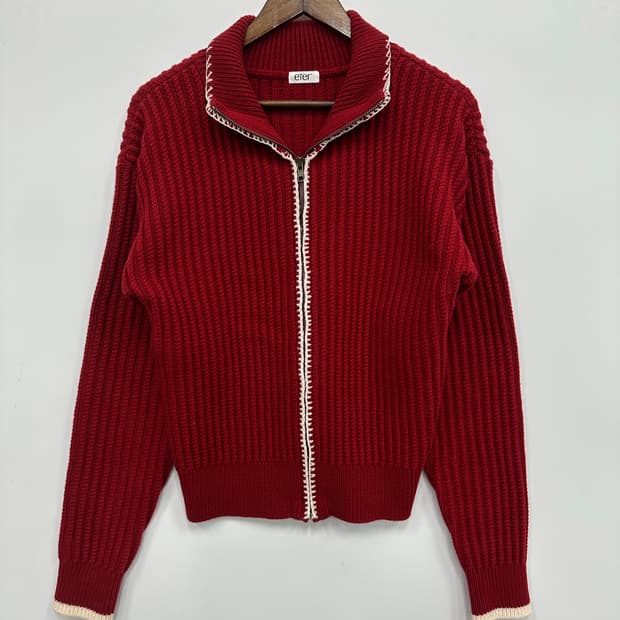 빈티지 니트 집업