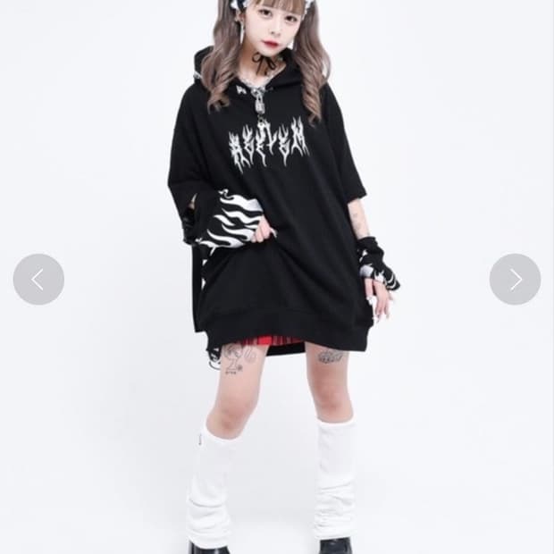 레플렘 후드 워머 반팔티 reflem