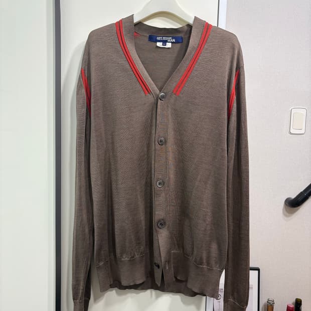 준야와타나베 AD2007 배색 가디건 L사이즈