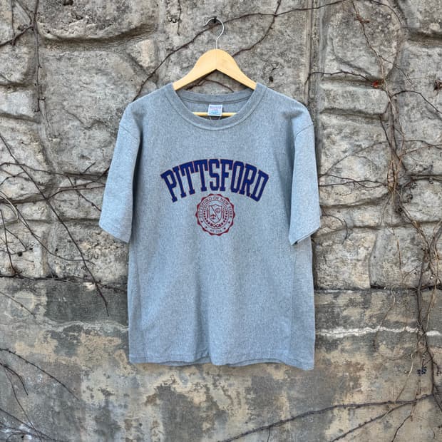 챔피온 제팬 빈티지 리버스위브 프린팅 반팔 티셔츠 xl