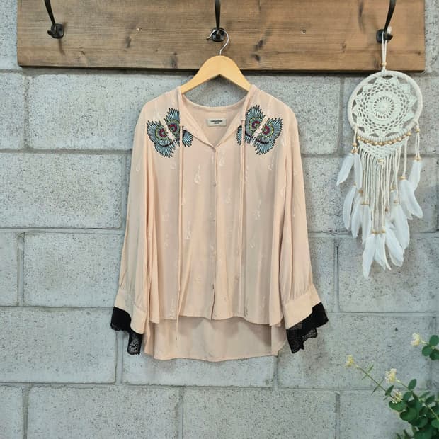 쟈딕앤볼테르 실크블라우스