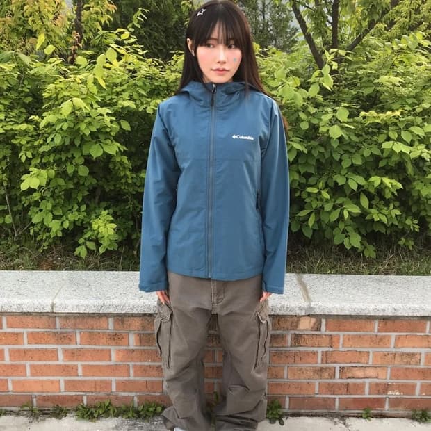 Columbia Sky Blue Windbreaker