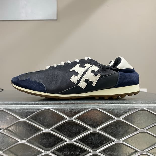 토리버치 레더 스웨이드 스니커즈 8M (gr-4695)