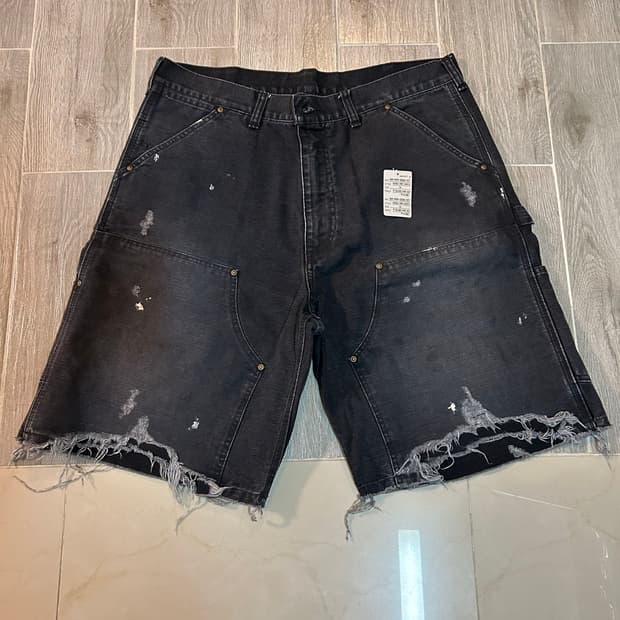 세인트 미카엘 더블니 쇼츠 블랙 xl
