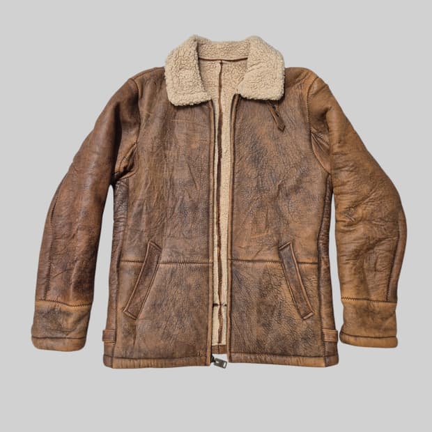 빈티지 레더 무스탕 무톤자켓