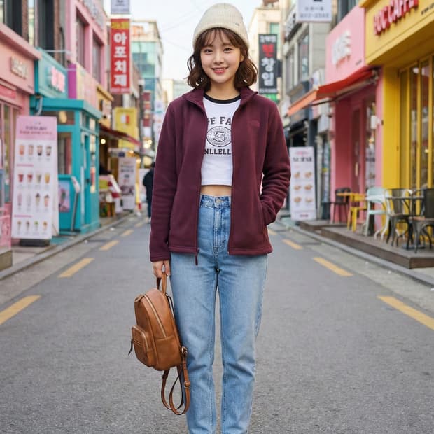 노스페이스 우먼스 플리스 집업 자켓