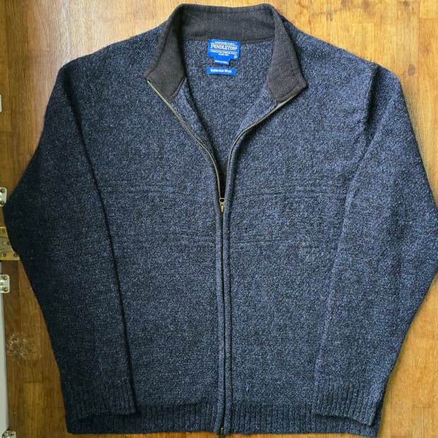 Pendleton 펜들턴 셔틀랜드 울 집업 니트 XL