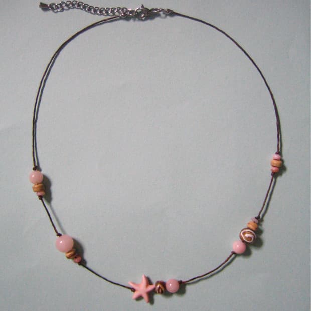 pink-sunset star necklace 핑크 선셋 스타 목걸이