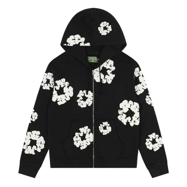 데님티어스 후드 집업 블랙