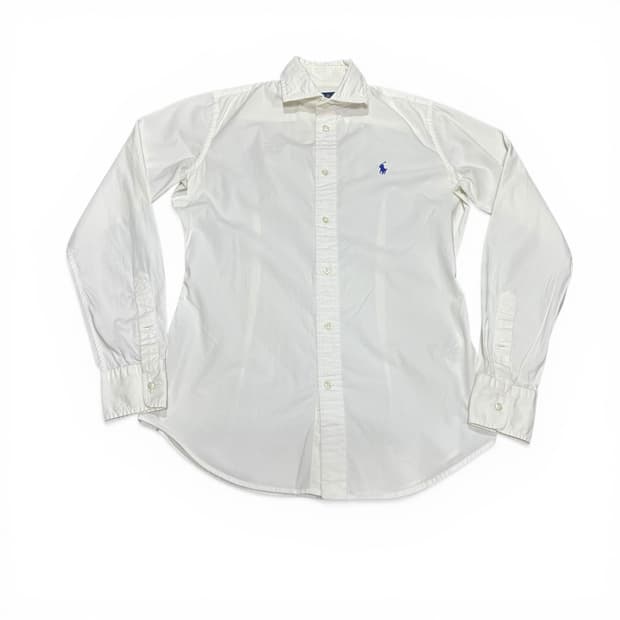 우먼S 폴로 랄프로렌 화이트 슬림핏 셔츠