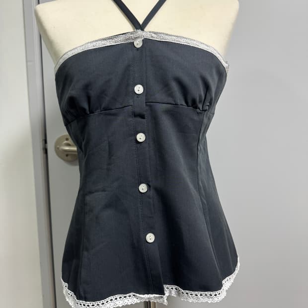 그레이 레이스 뷔스티에