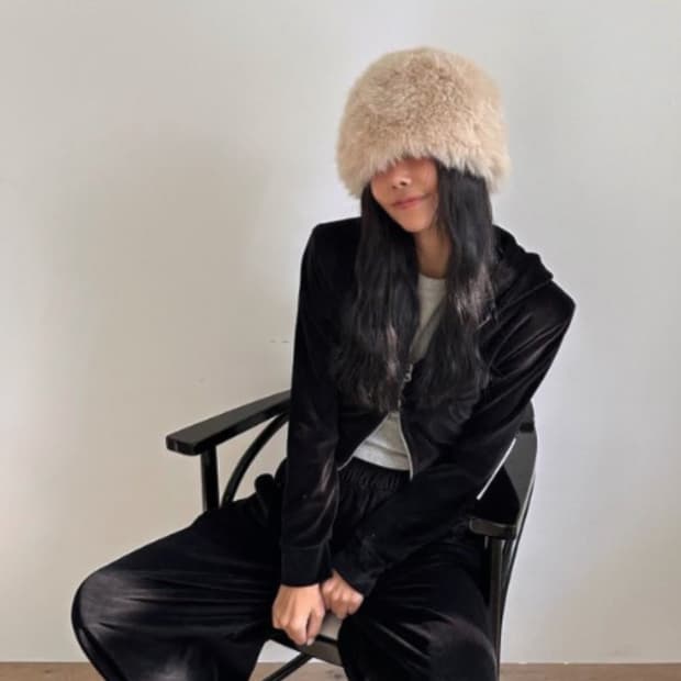 가비존 베르 후드집업(그레이, 블랙)