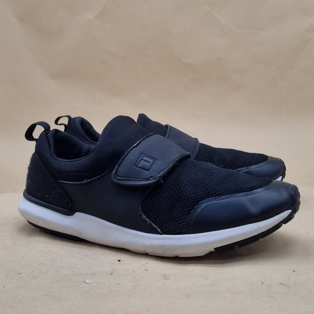 휠라 벨크로  블랙  슬립온 265