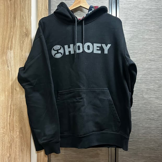 HOOEY 블랙 후드티