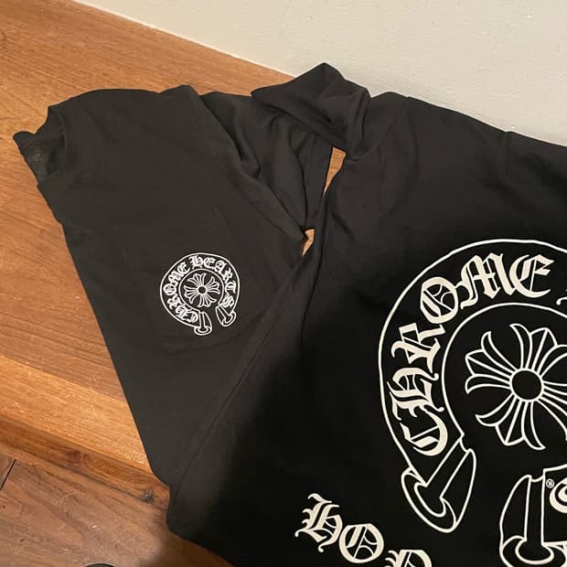 크롬하츠 홀스슈 로고 티셔츠 블랙 호놀룰루 한정 L