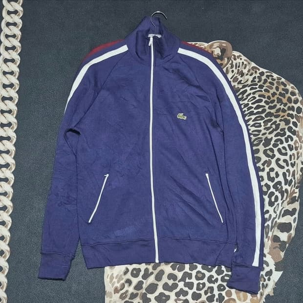 70's IZOD X 라코스테 아크릴 집 자켓 L