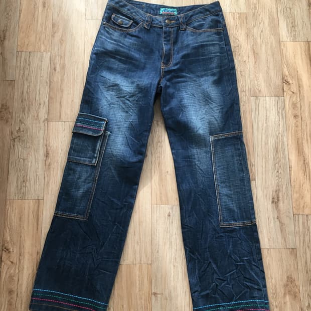 카고 데님 팬츠