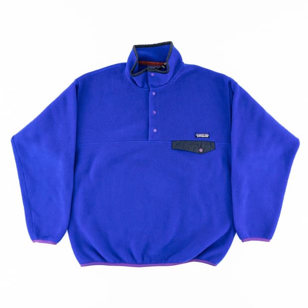 90s 파타고니아 신칠라 스냅-T 블루/퍼플 USA