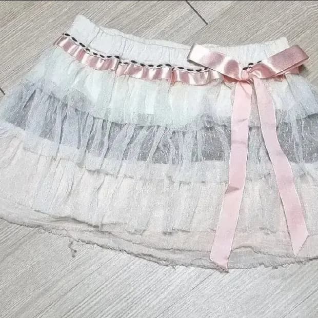 레이스 발레코어 스커트