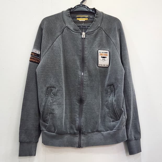 [95] 지프 Jeep 그레이 워싱 봄버 자켓 여성  M (95)
