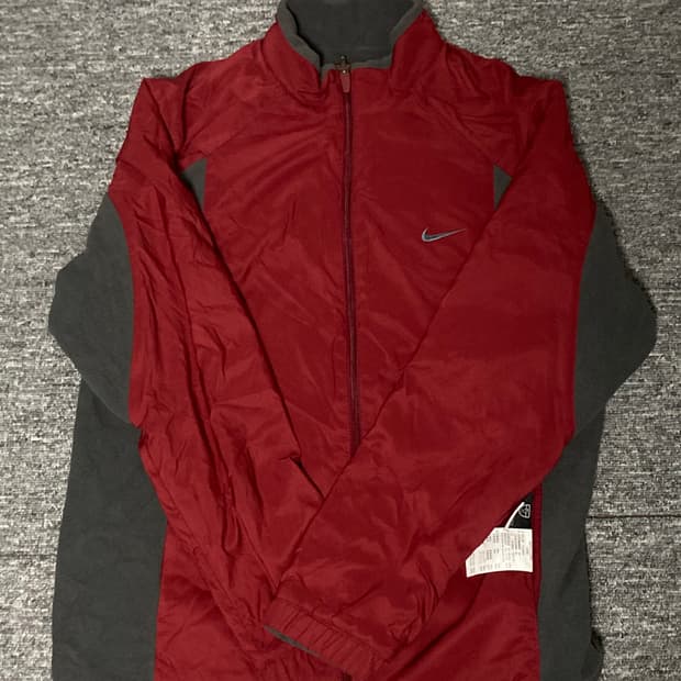 나이키 써마핏 리버시블 플리스 자켓 레드&그레이M